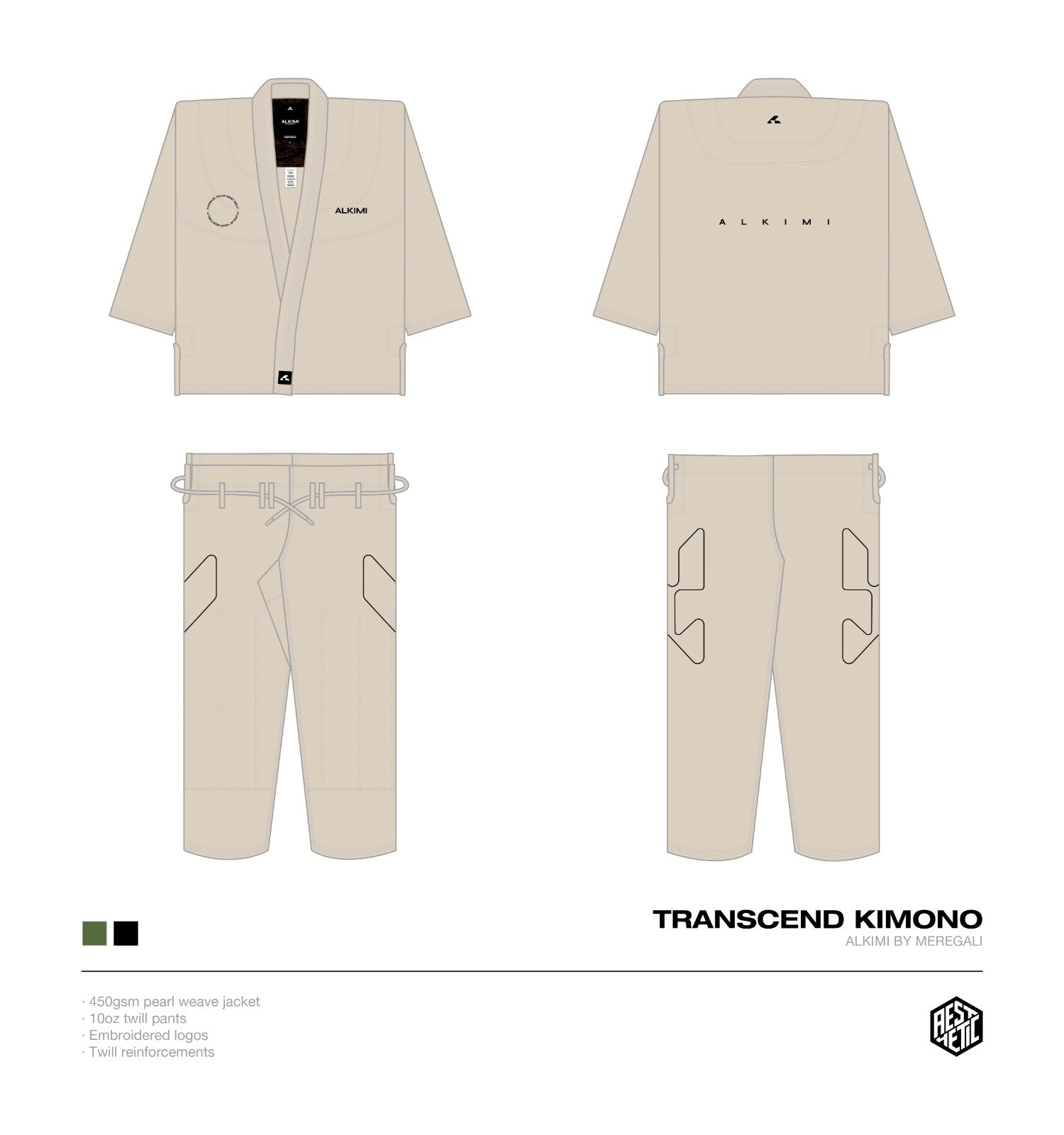 ADULT TRANSCEND KIMONO - SAND