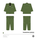 ADULT TRANSCEND KIMONO - MILITARY GREEN