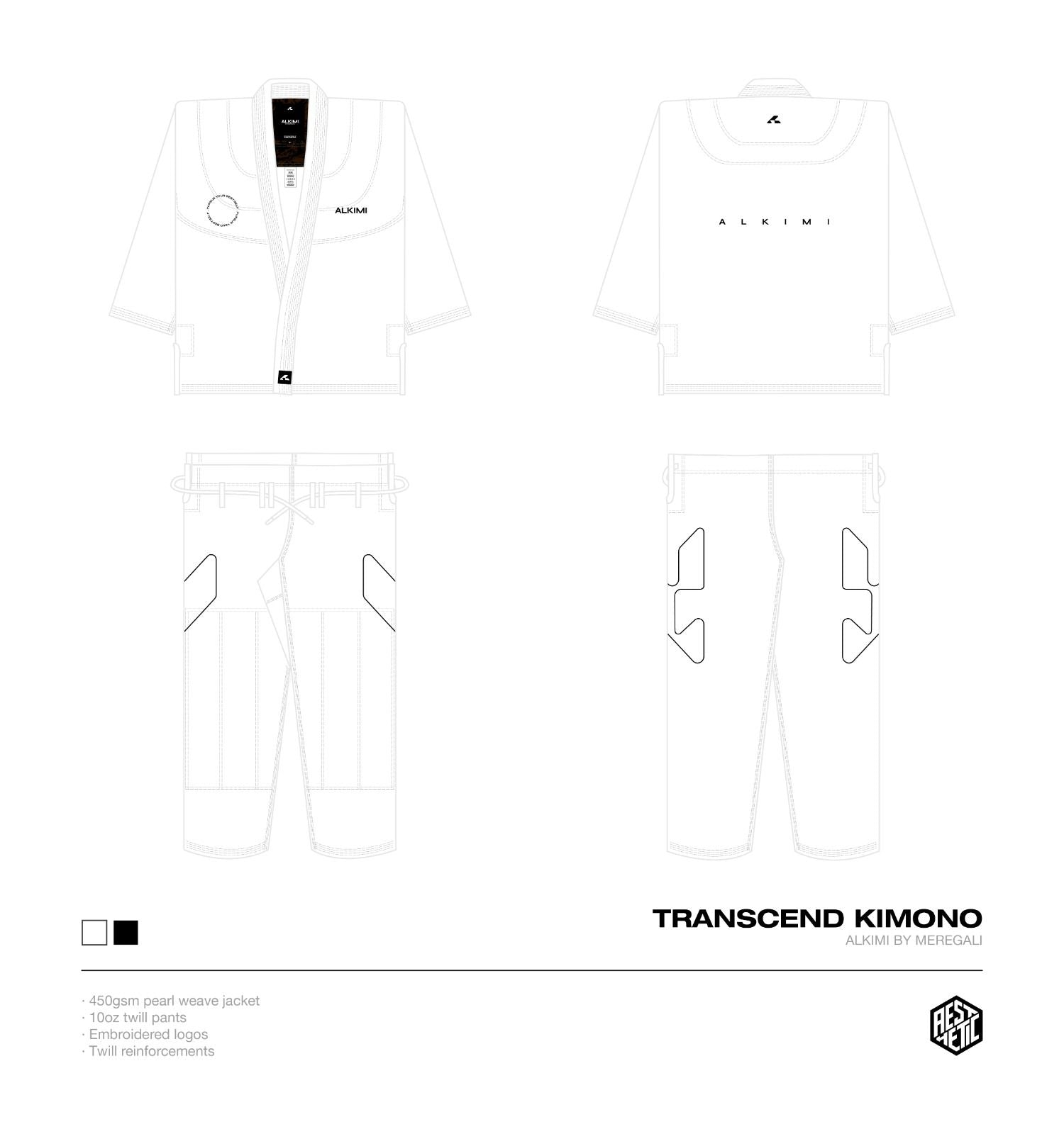 ADULT TRANSCEND KIMONO - WHITE